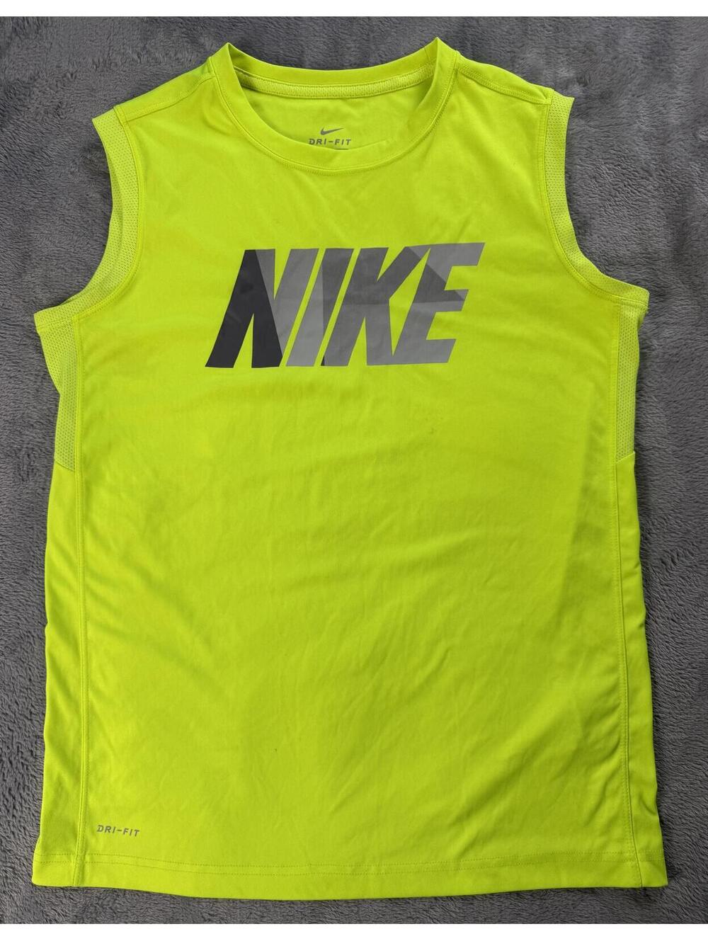 Nike Dri-FIT Men's Multi+ Training Athletic Tank Top in Bright Cactus Size XL